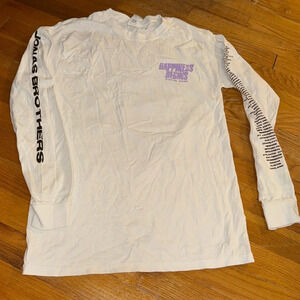 2019 Jonas Brothers Happiness Begins Tour T-Shirt Long sleeve White Small